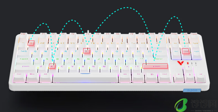 雷柏（Rapoo）V500PRO-87 键盘升级款上架预约，首发价 89 元