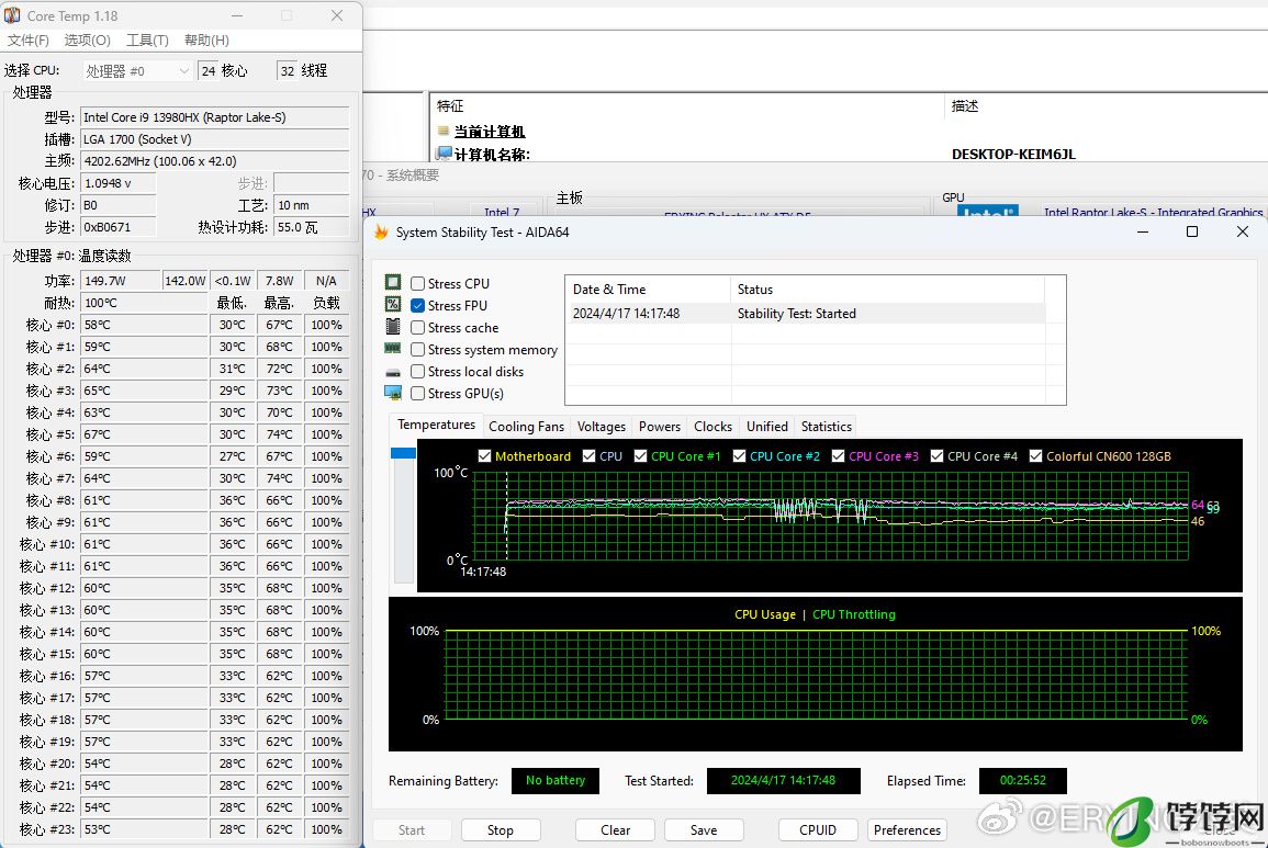 尔英推出 13 代酷睿 HX55 板载 CPU 主板：可选 i5 至 i9 处理器，1399 元起