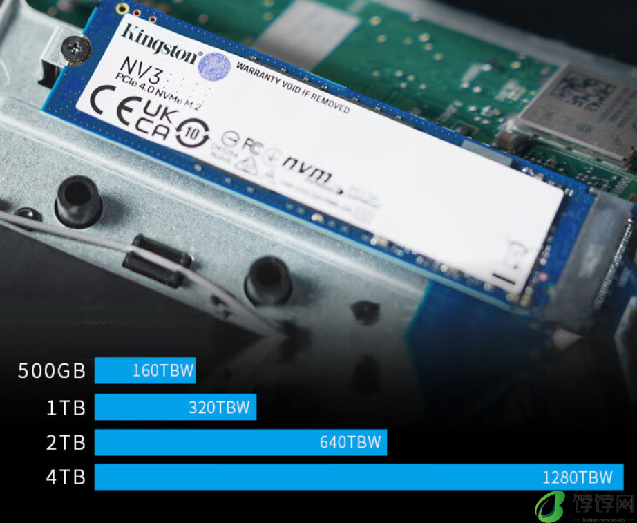 金士顿 NV3 M.2 SSD 国行开售：可选 512G-2TB、读速 5000 MB/s，319 元起