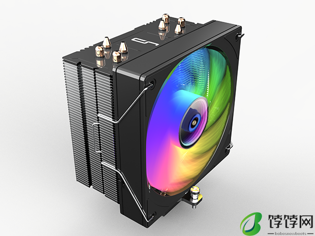 快睿推出 CR401 风冷散热器：4 热管单风扇单塔，200W 解热能力