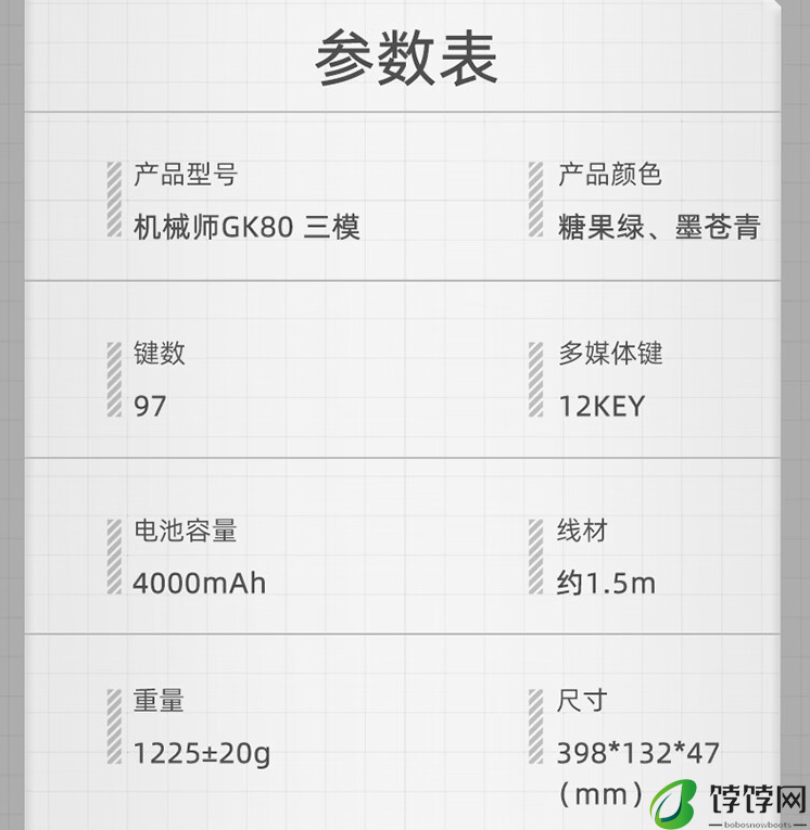 凯华知冬轴 + Gasket 结构：机械师 GK80 三模机械键盘 166 元破冰新低