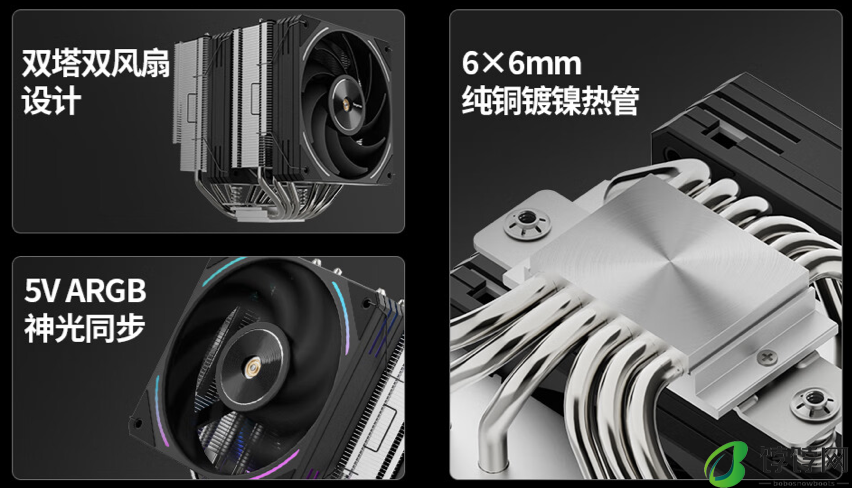 鑫谷推出山海 MU HT6 风冷散热器：纯铜 6 热管、解热功耗 280W，299 元