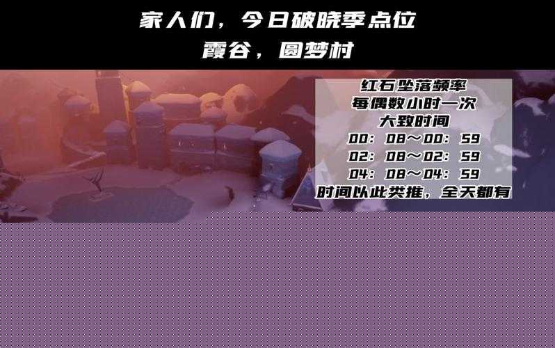 光遇破晓季8月8日必看！落石点定位+任务攻略速戳，手慢无！