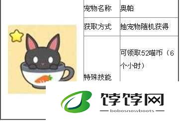 《全民砰砰砰》宠物图鉴：奥帕属性介绍