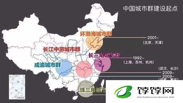 一体六交是哪 6 个地方：京津冀、长三角、粤港澳、成渝、长江中游、中原