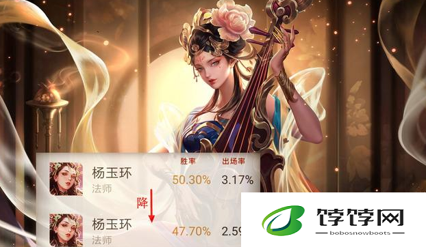 王者荣耀杨玉环：削弱后一蹶不振，数据下滑严重，该如何应对？