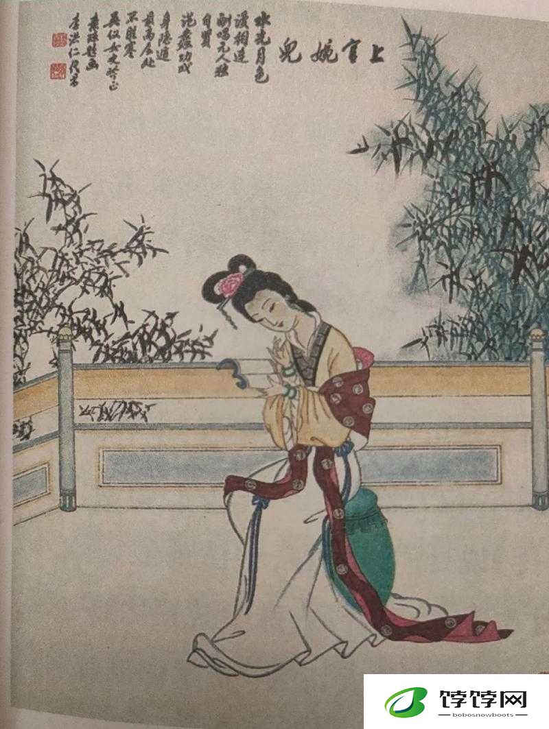 上官婉儿用笔自谓图片：展现大唐才女风采