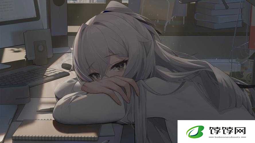 布洛妮娅趴在桌子上的壁纸：唯美瞬间