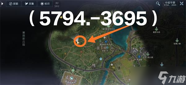 黎明觉醒藏宝图切割土地位置