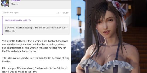 国外玩家怒喷《FF7重生》蒂法穿太少 引得大量嘲讽