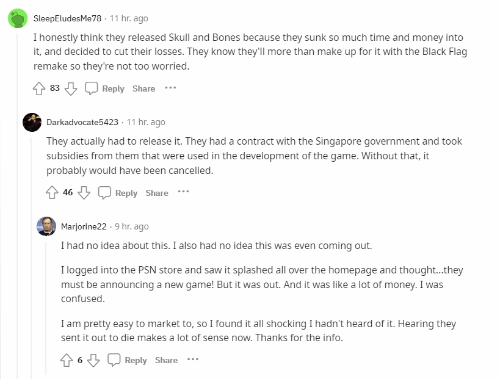 粉丝:《碧海黑帆》发售是为了弥补损失 前期投入太多