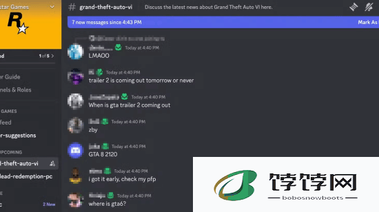 突发！《GTA6》Discord 频道陷入混乱，真假预告消息肆意纷飞