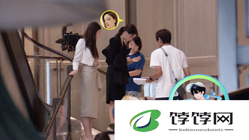 娜然新剧拍摄花絮曝光 两助理蹲地为其穿鞋