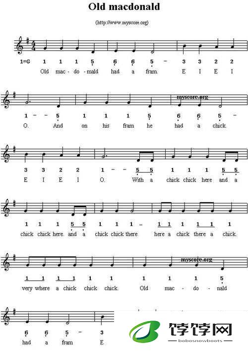 oldmacdonald 老人中文歌：经典儿歌